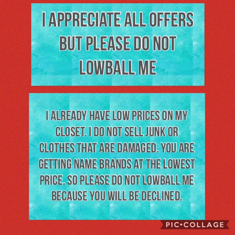 NO LOWBALLING